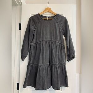 Madewell Denim Raglan-Sleeve Mini Dress in Lunar Wash XXS